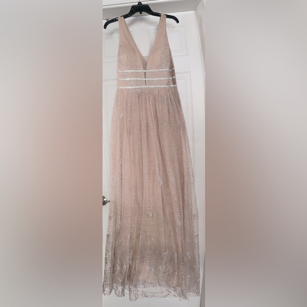 Gold elegant dress